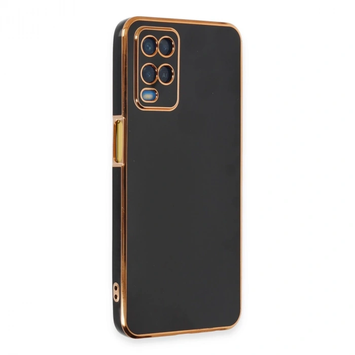 Oppo A54 4g Kılıf Volet Silikon - Siyah