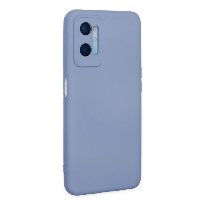 Oppo A96 Kılıf Nano İçi Kadife Silikon - Lila