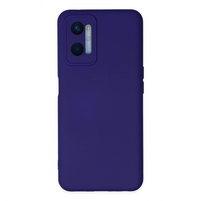Oppo A96 Kılıf Nano İçi Kadife Silikon - Mor