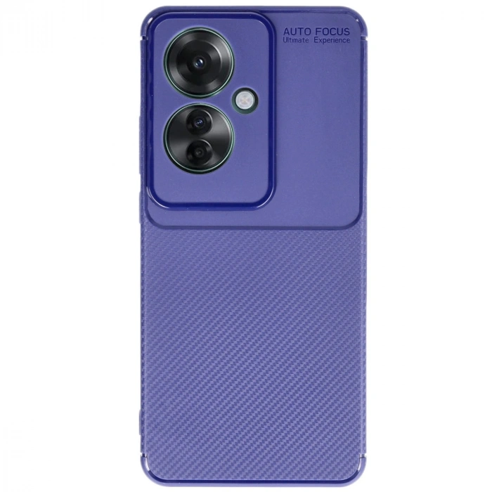 Oppo Reno 11f Kılıf Auto Focus Karbon Kapak - Lacivert