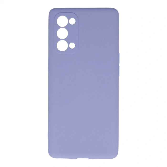 Oppo Reno 5 Pro Kılıf Nano İçi Kadife Silikon - Lila