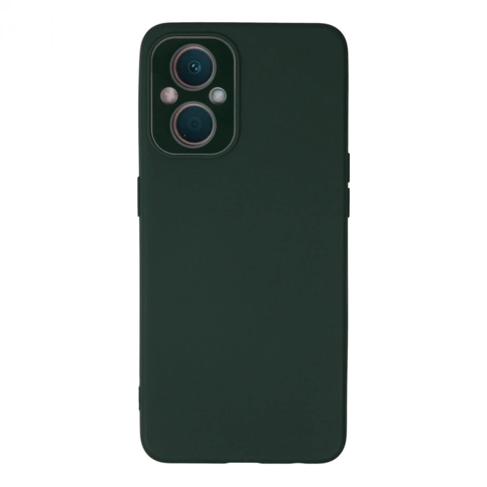Oppo Reno 7 Lite Kılıf Lansman Glass Kapak - Koyu Yeşil