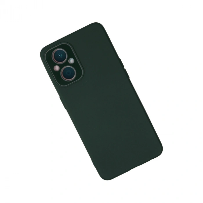 Oppo Reno 7 Lite Kılıf Lansman Glass Kapak - Koyu Yeşil