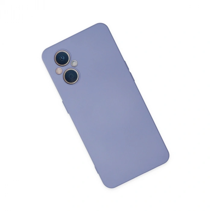 Oppo Reno 7 Lite Kılıf Nano İçi Kadife Silikon - Lila