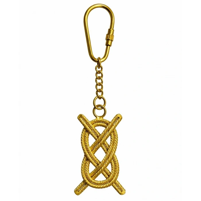 Pirinç Gemi Düğümü Anahtarlık 3075c