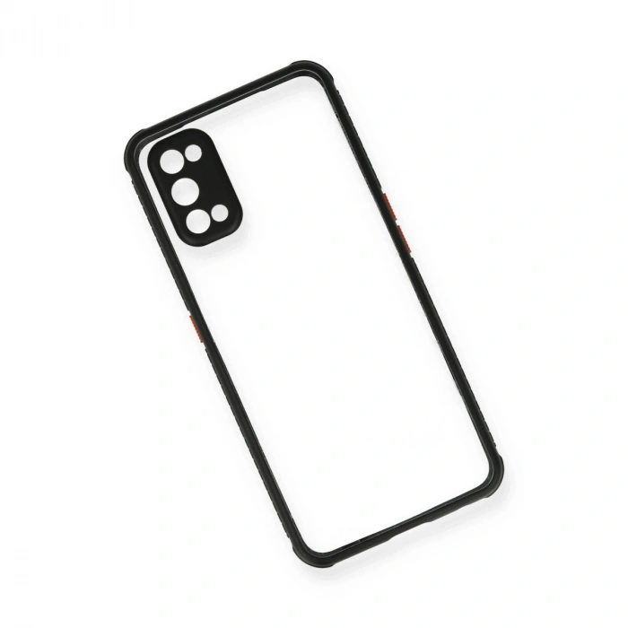 Realme 7 Pro Kılıf Miami Şeffaf Silikon - Siyah