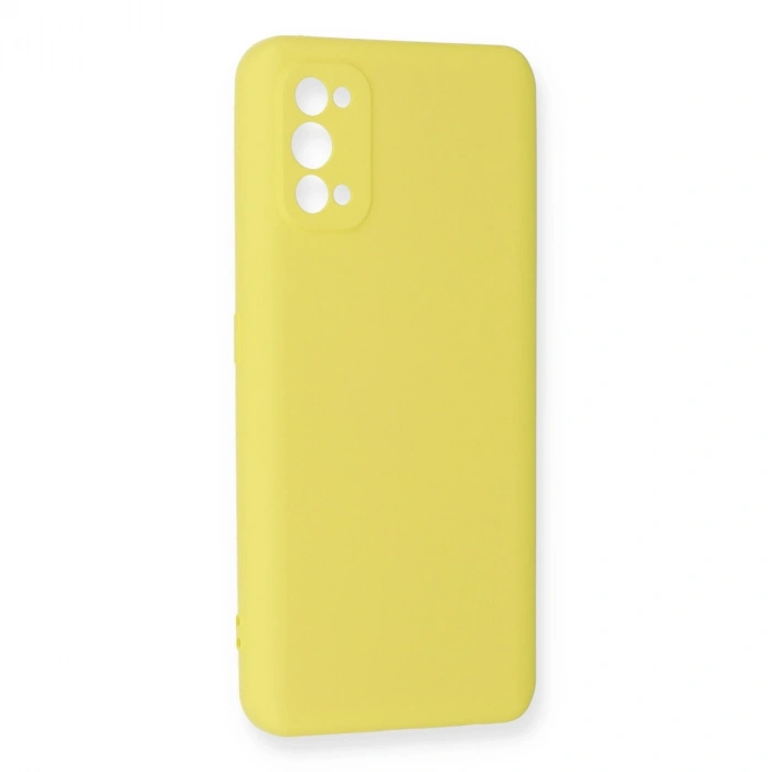 Realme 7 Pro Kılıf Nano İçi Kadife Silikon - Sarı