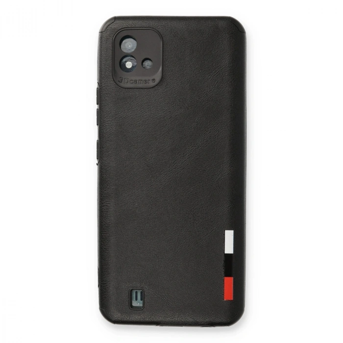 Realme C11 2021 Kılıf Loop Deri Silikon - Siyah