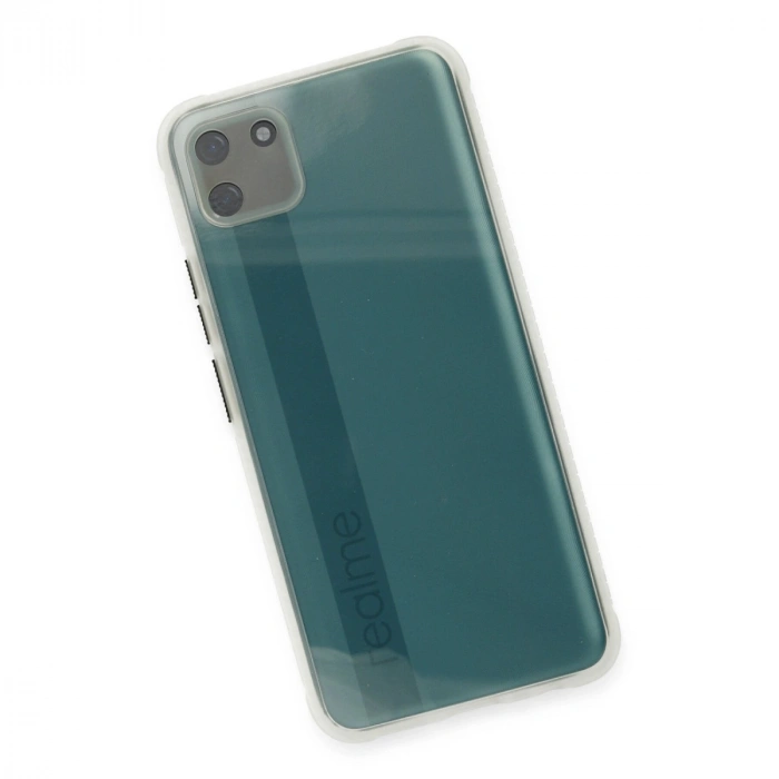 Realme C11 Kılıf Miami Şeffaf Silikon - Şeffaf