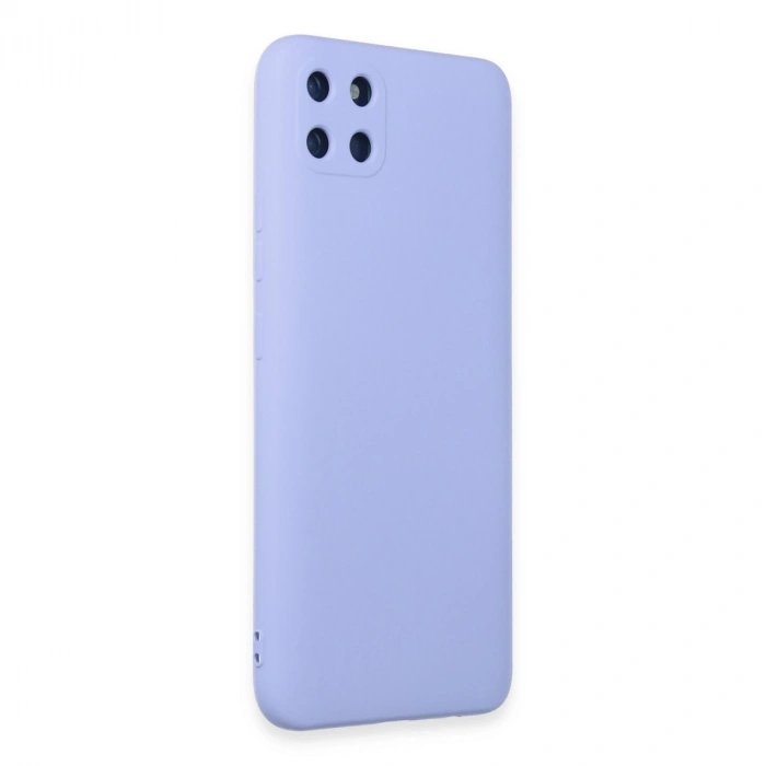 Realme C11 Kılıf Nano İçi Kadife Silikon - Lila