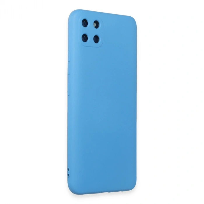 Realme C11 Kılıf Nano İçi Kadife Silikon - Mavi