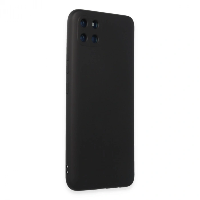 Realme C11 Kılıf Nano İçi Kadife Silikon - Siyah
