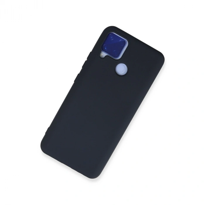 Realme C15 Kılıf Nano İçi Kadife Silikon - Lacivert
