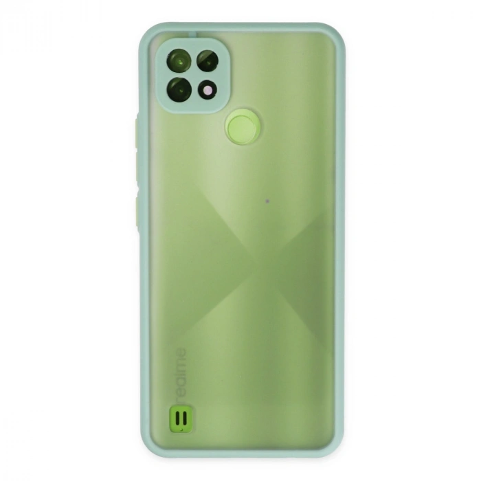 Realme C21 Kılıf Montreal Silikon Kapak - Turkuaz