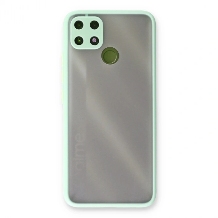 Realme C25 Kılıf Montreal Silikon Kapak - Turkuaz