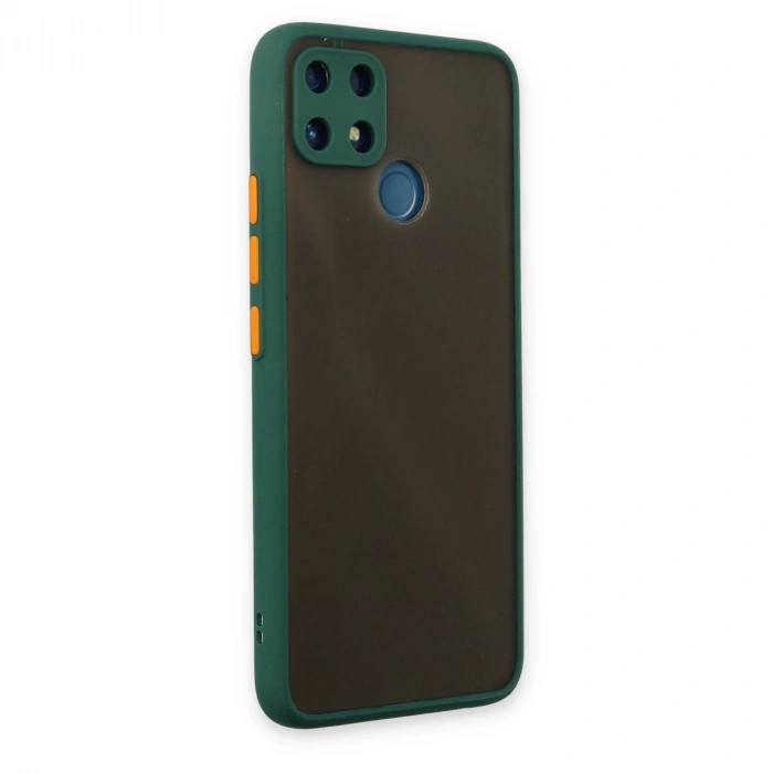 Realme C25 Kılıf Montreal Silikon Kapak - Yeşil