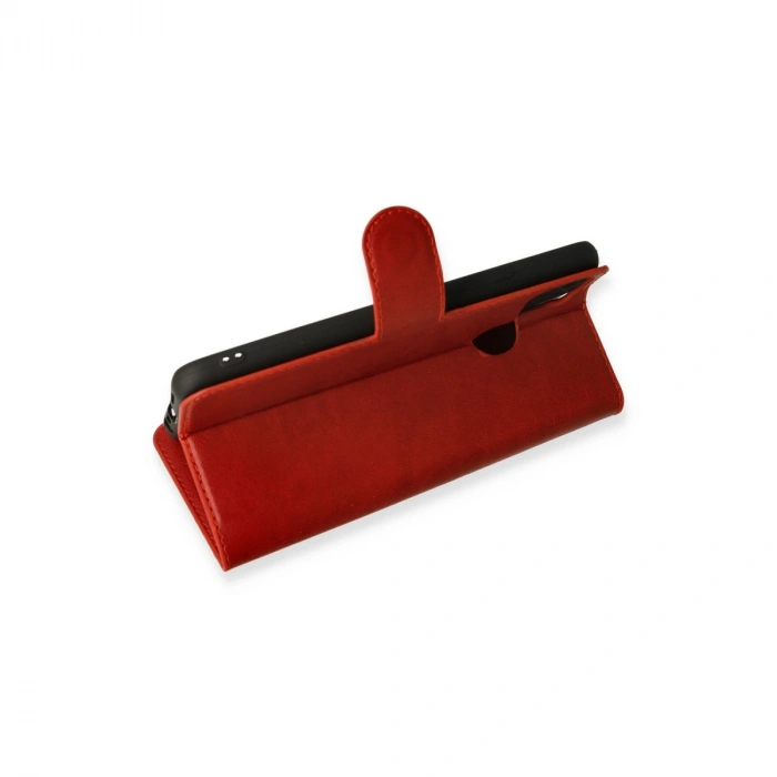 Realme C25 Kılıf Trend S Plus Kapaklı Kılıf - Kırmızı