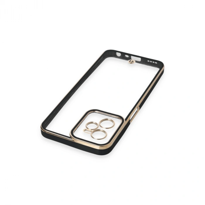 Realme C35 Kılıf Liva Lens Silikon - Siyah