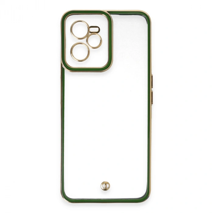 Realme C35 Kılıf Liva Lens Silikon - Yeşil