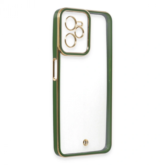 Realme C35 Kılıf Liva Lens Silikon - Yeşil