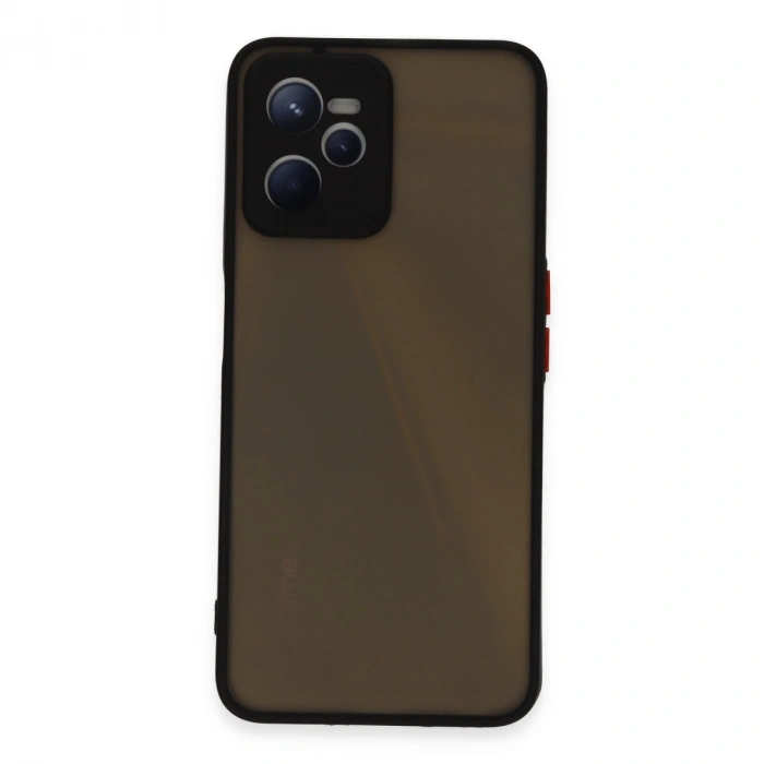 Realme C35 Kılıf Montreal Silikon Kapak - Siyah