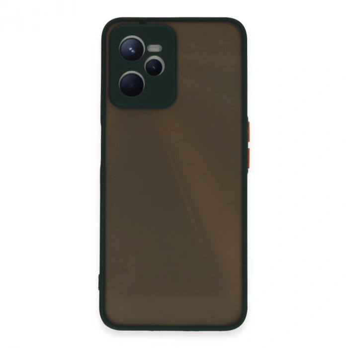 Realme C35 Kılıf Montreal Silikon Kapak - Yeşil