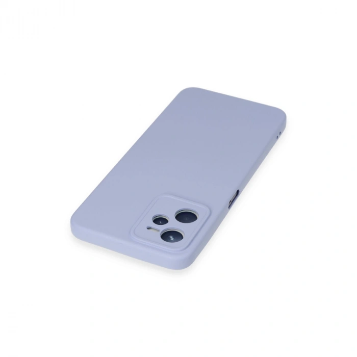 Realme C35 Kılıf Nano İçi Kadife Silikon - Lila