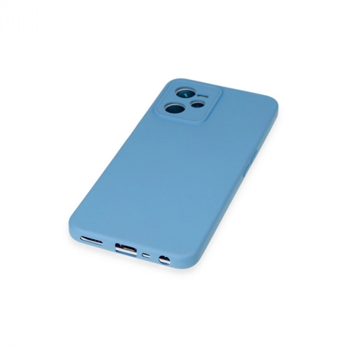 Realme C35 Kılıf Nano İçi Kadife Silikon - Mavi
