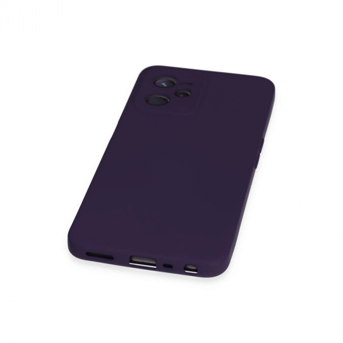 Realme C35 Kılıf Nano İçi Kadife Silikon - Mor