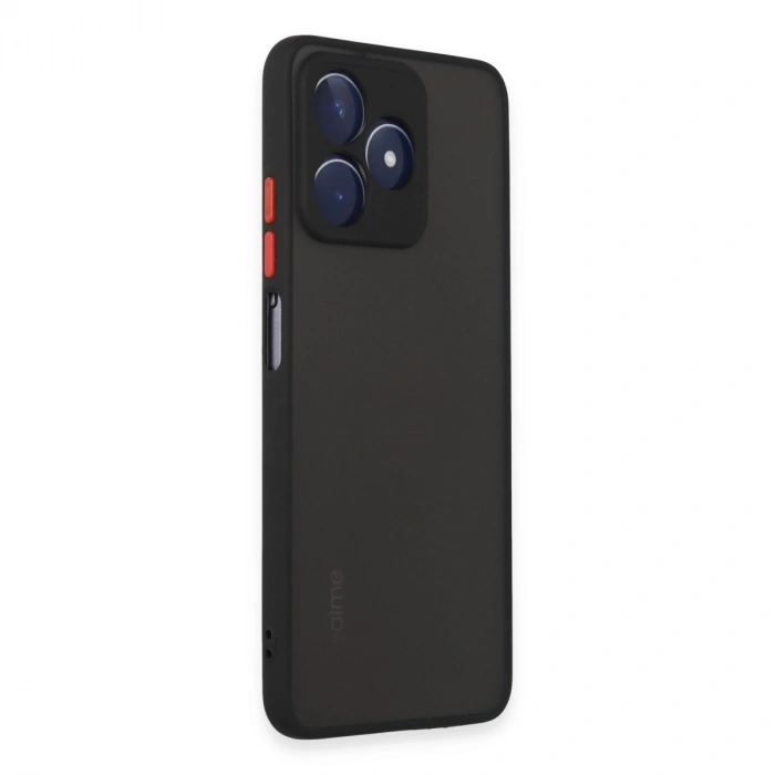 Realme C53 Kılıf Montreal Silikon Kapak - Siyah