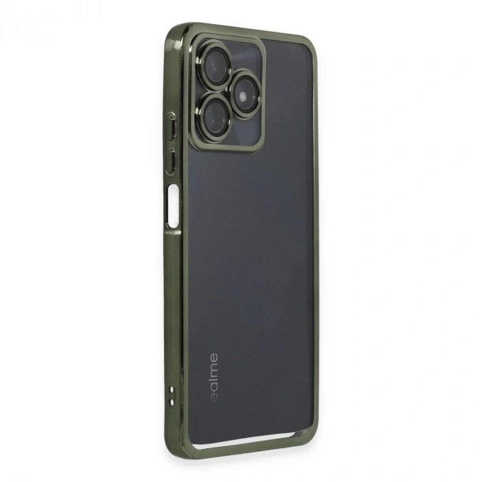 Realme C53 Kılıf Razer Lensli Silikon - Yeşil