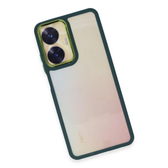 Realme C55 Kılıf Dora Kapak - Haki Yeşil
