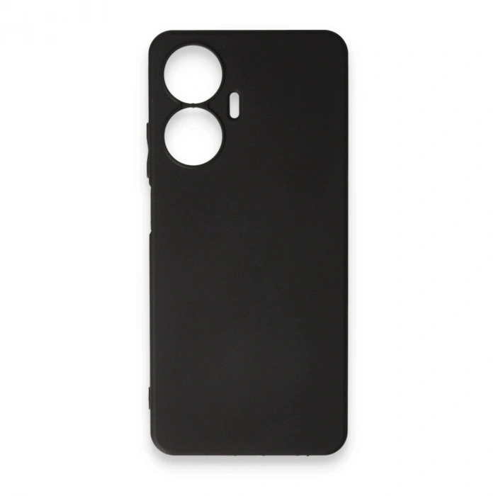 Realme C55 Kılıf First Silikon - Siyah