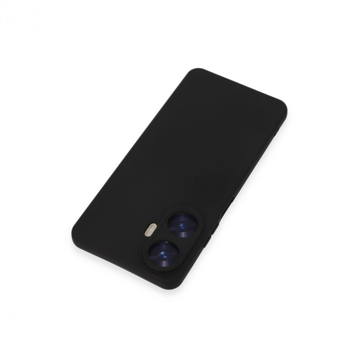 Realme C55 Kılıf Nano İçi Kadife Silikon - Siyah