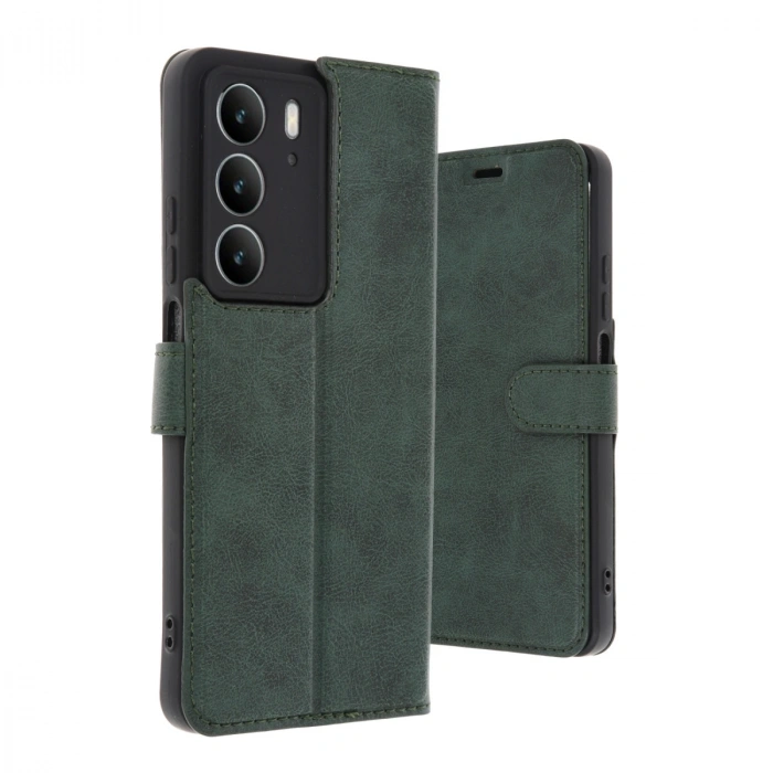 Realme C75 4g Trend S Plus Kapaklı Kılıf - Koyu Yeşil
