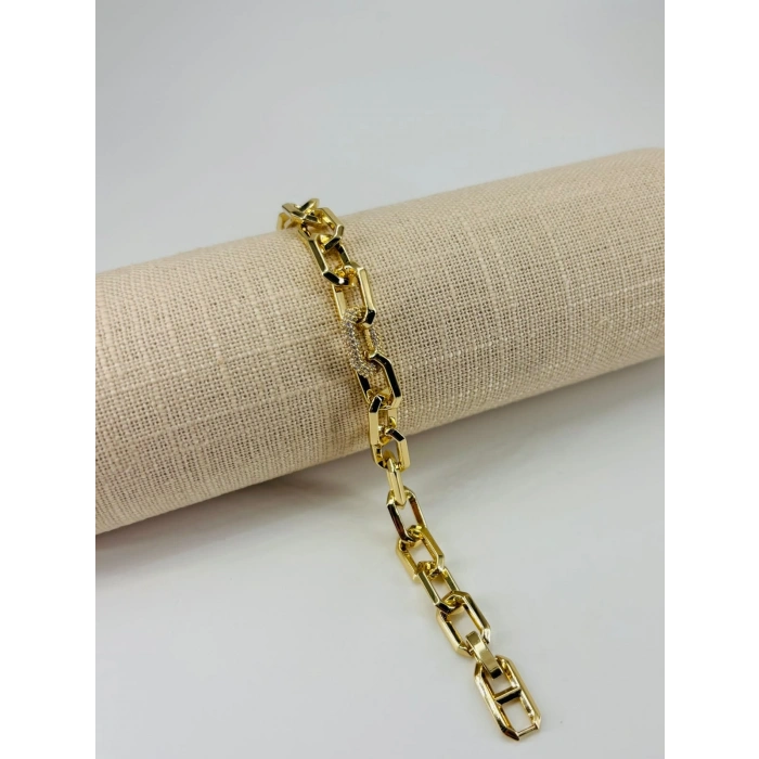 Renk  Pirinç Cm Bileklik 17+2 Cm  - Kbl0482
