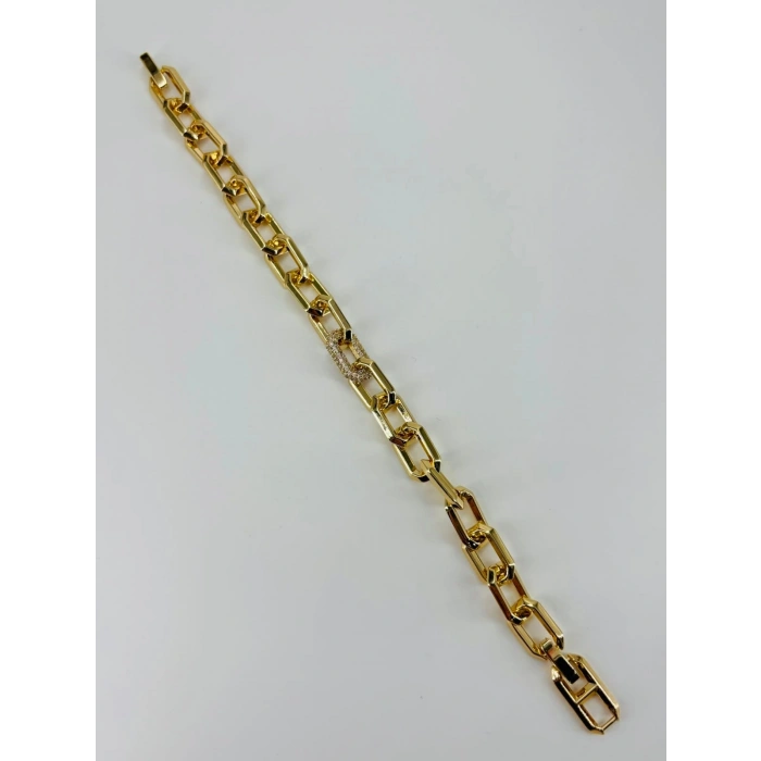 Renk  Pirinç Cm Bileklik 17+2 Cm  - Kbl0482