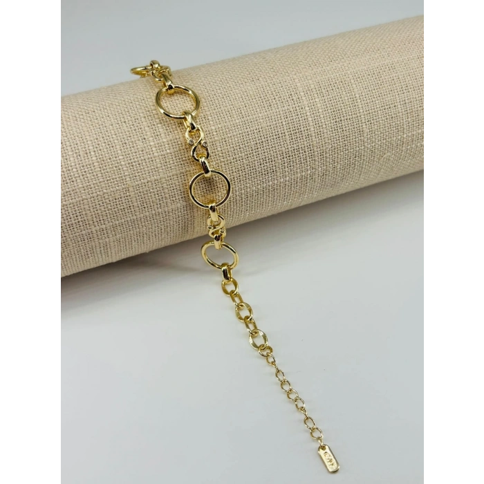 Renk  Pirinç Cm Bileklik 17+4 Cm  - Kbl0555
