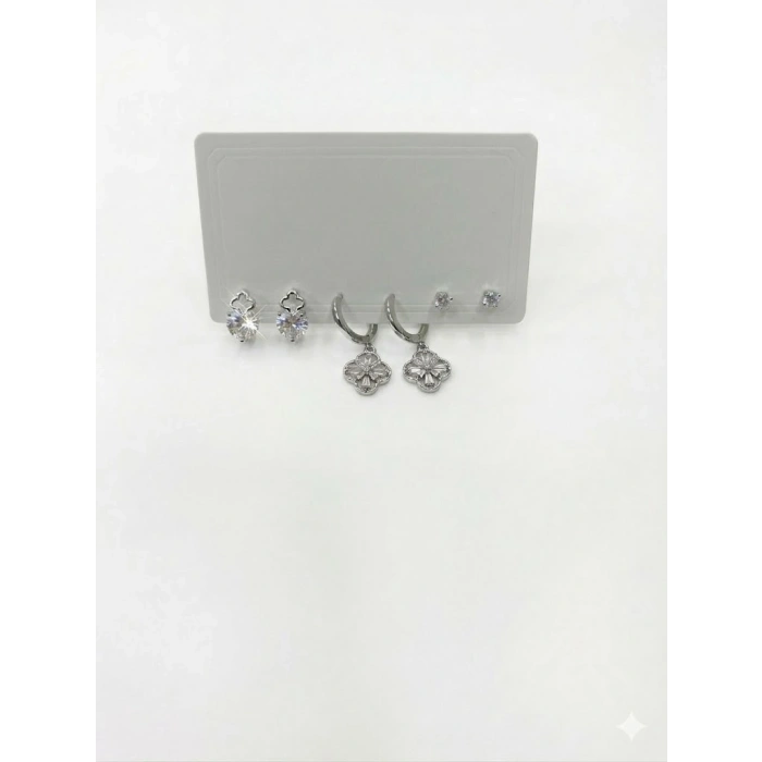 Sallantılı Altılı Küpe
