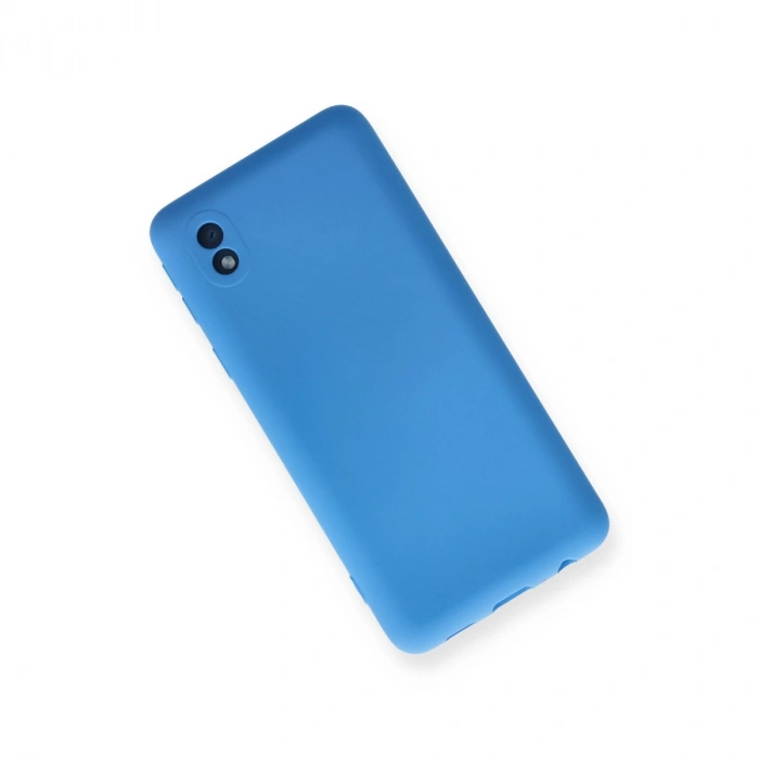 Samsung Galaxy A01 Core Kılıf Nano İçi Kadife Silikon - Mavi