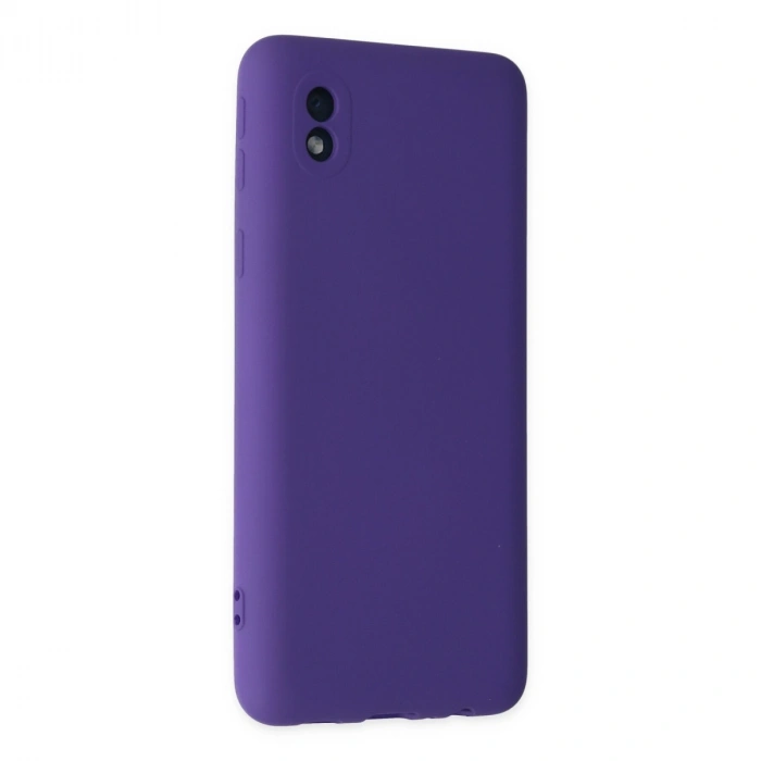 Samsung Galaxy A01 Core Kılıf Nano İçi Kadife Silikon - Mor