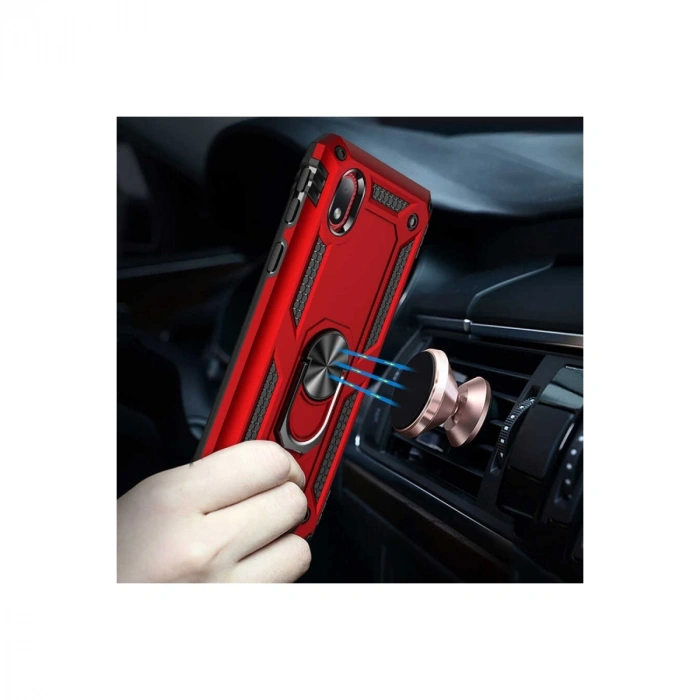 Samsung Galaxy A01 Core Kılıf Sofya Yüzüklü Silikon Kapak - Rose