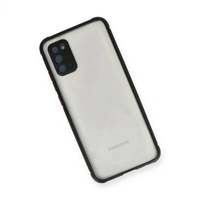 Samsung Galaxy A02s Kılıf Miami Şeffaf Silikon - Siyah