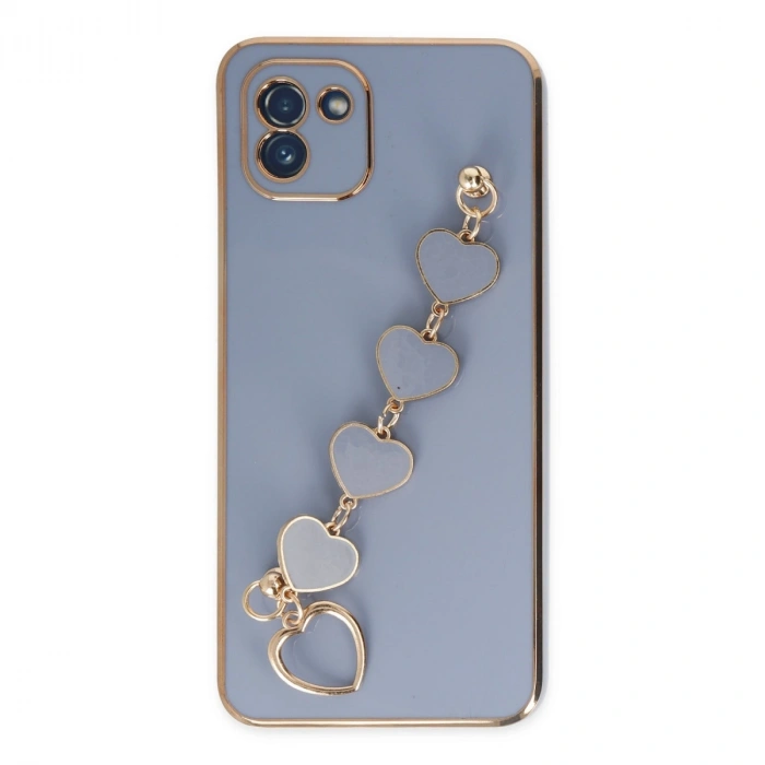 Samsung Galaxy A03 Kılıf Esila Silikon - Gri