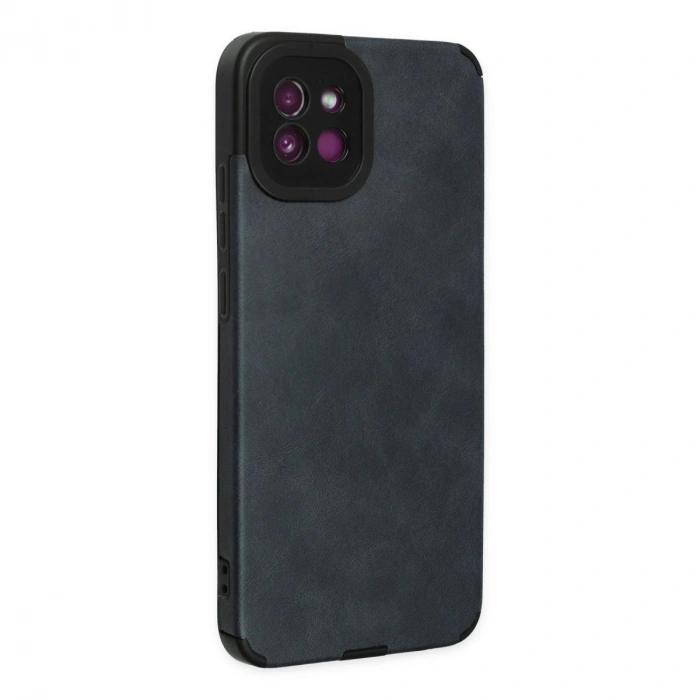 Samsung Galaxy A03 Kılıf Loop Deri Silikon - Lacivert