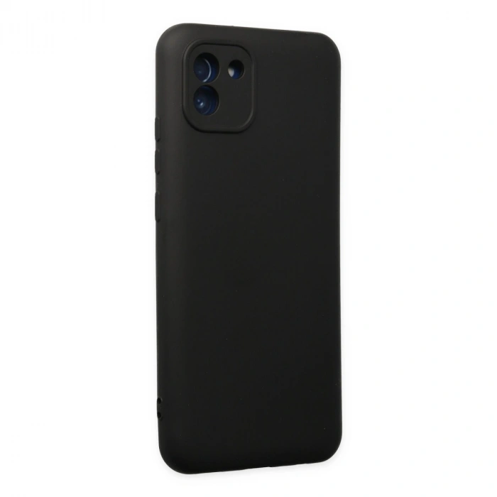 Samsung Galaxy A03 Kılıf Nano İçi Kadife Silikon - Siyah