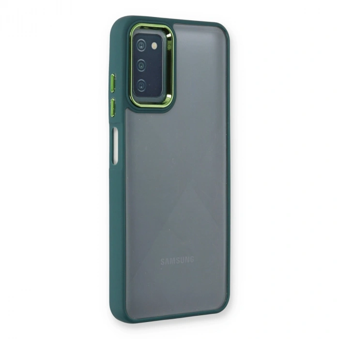Samsung Galaxy A03s Kılıf Dora Kapak - Haki Yeşil