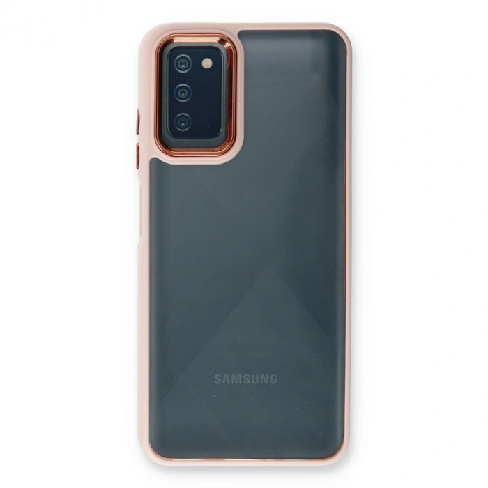 Samsung Galaxy A03s Kılıf Dora Kapak - Pudra