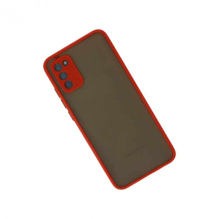Samsung Galaxy A03s Kılıf Montreal Silikon Kapak - Kırmızı