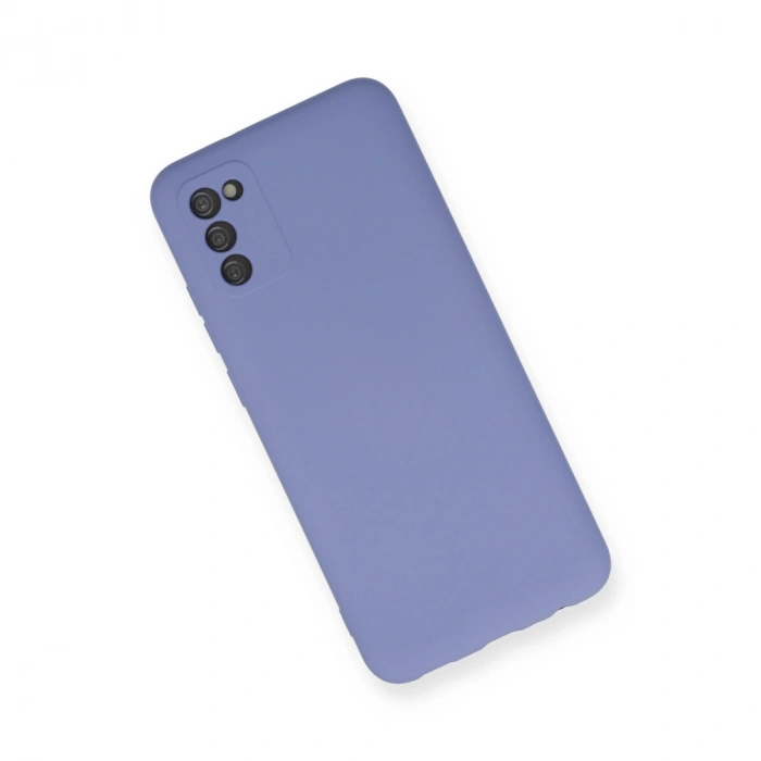 Samsung Galaxy A03s Kılıf Nano İçi Kadife Silikon - Lila